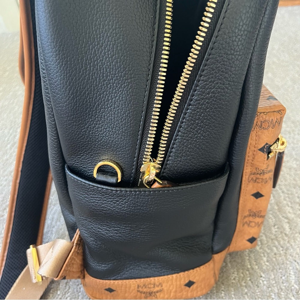 MCM Black and Tan Backpack - Picture 9 of 12